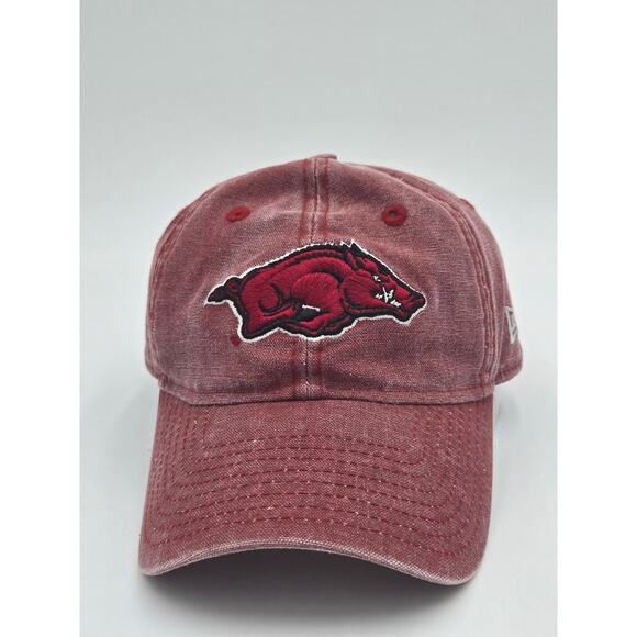 New Era Heritage Arjansas Razorbacks Adjustable Strap-Back Baseball Cap - Picture 1 of 6